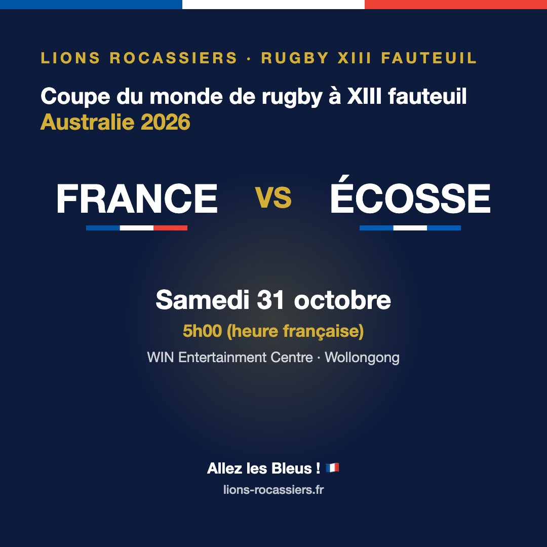 Coupe du monde de rugby à XIII fauteuil : les Bleus entrent en lice demain !
