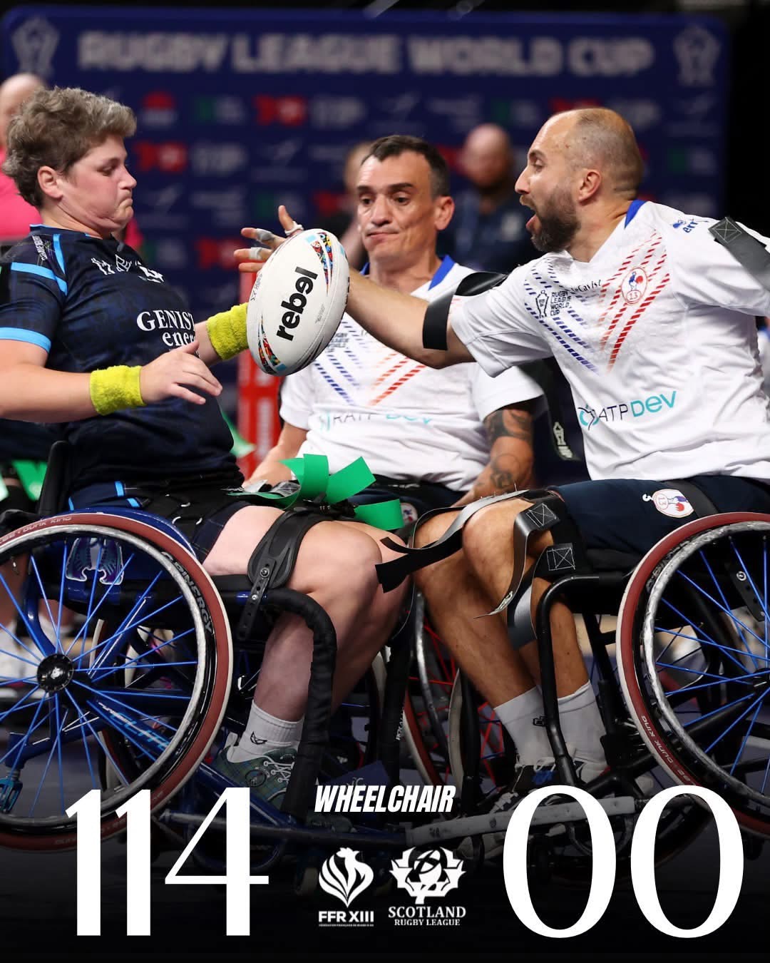 Coupe du monde : les Bleus du fauteuil écrasent l'Écosse 114 à 0